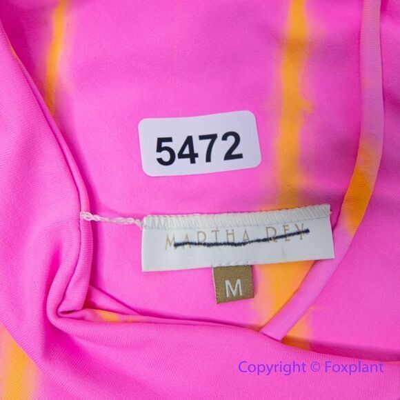 NEW Martha Rey Holly One-Piece tie‎ dye Swimsuit, pink, orange, size M - Picture 13 of 16